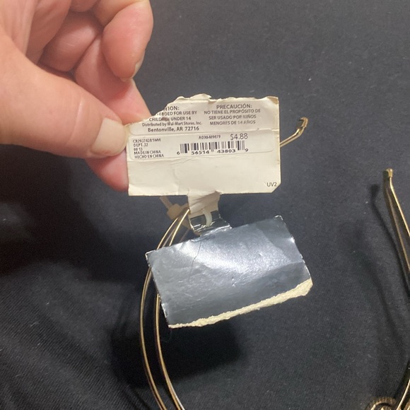 Two butterfly headbands brand new with tags. 1 gold,1silver with rhinestones - Picture 2 of 2